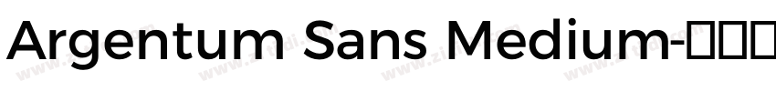 Argentum Sans Medium字体转换